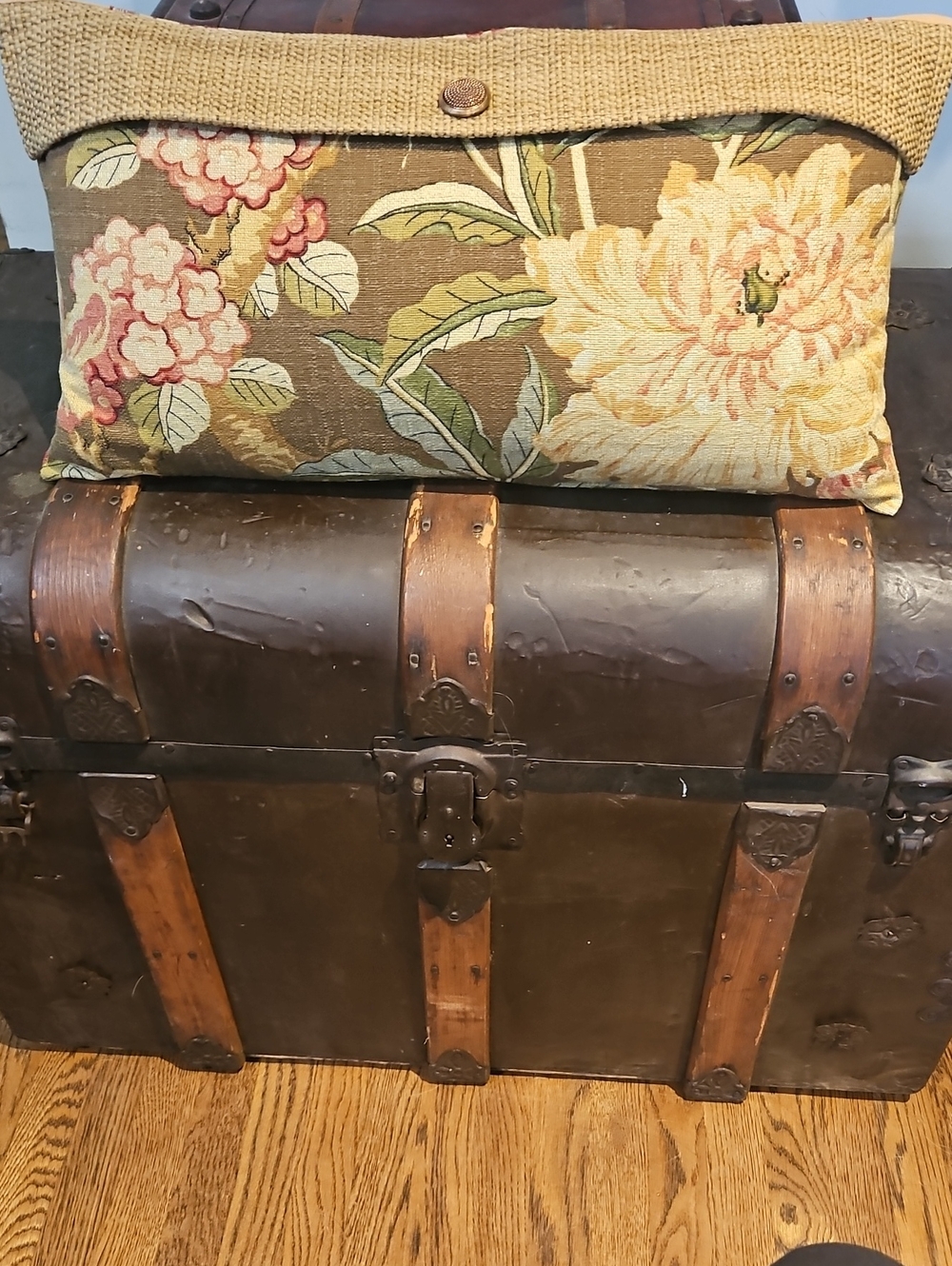 Botanical Floral Lumbar Accent Pillow